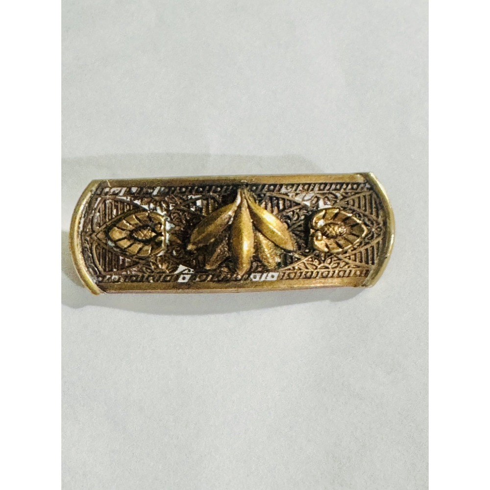 Rare Antique Victorian Brooch Brass